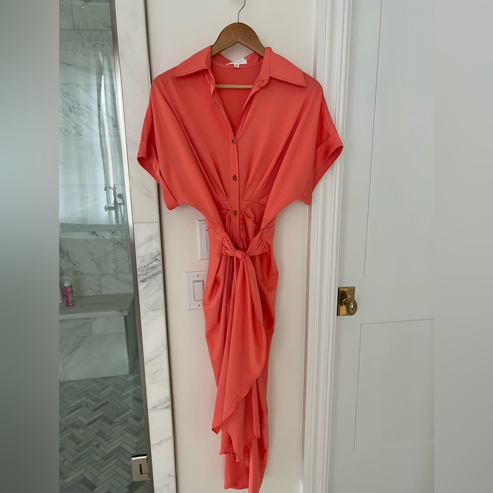 Mable bright coral dress size S